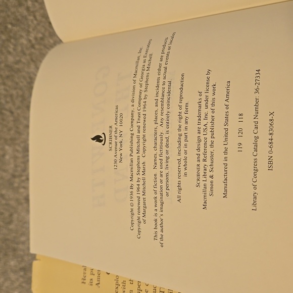 Gone With the Wind Hardcover Book - Picture 6 of 9